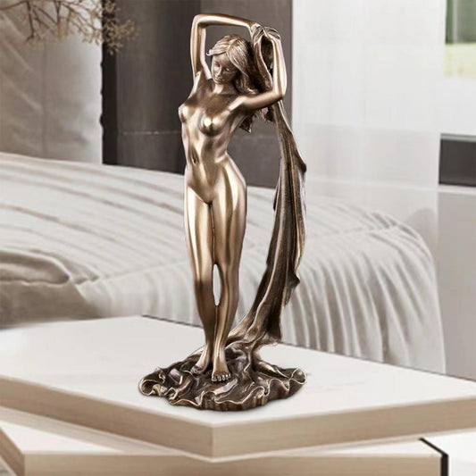 Goddess Sculpture  Resin Figurine Decor 8.6"