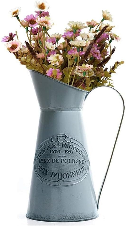 Rustic Metal Flower Vase