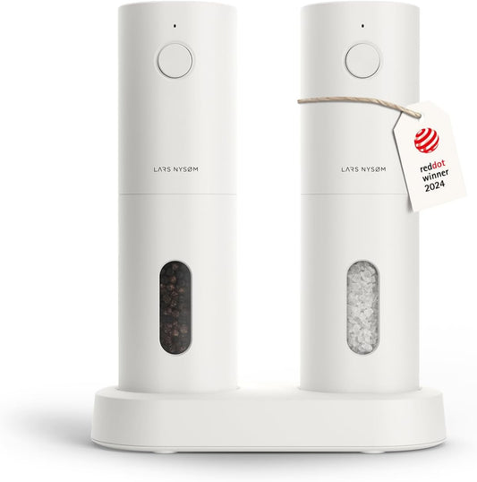 Rechargeable Salt and Pepper Grinder Set