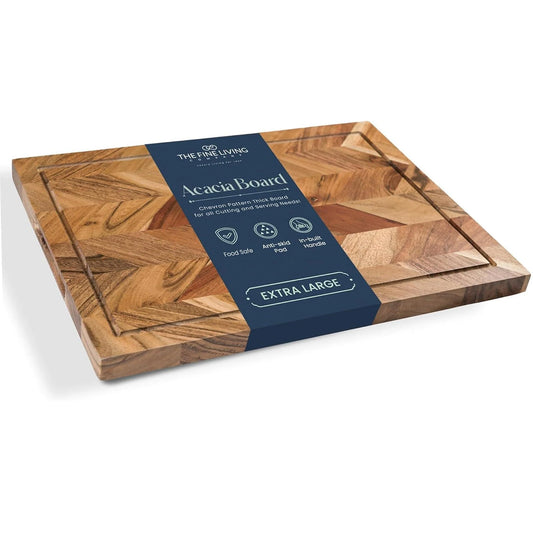 Large Acacia Wood Cutting Board 16"x12"