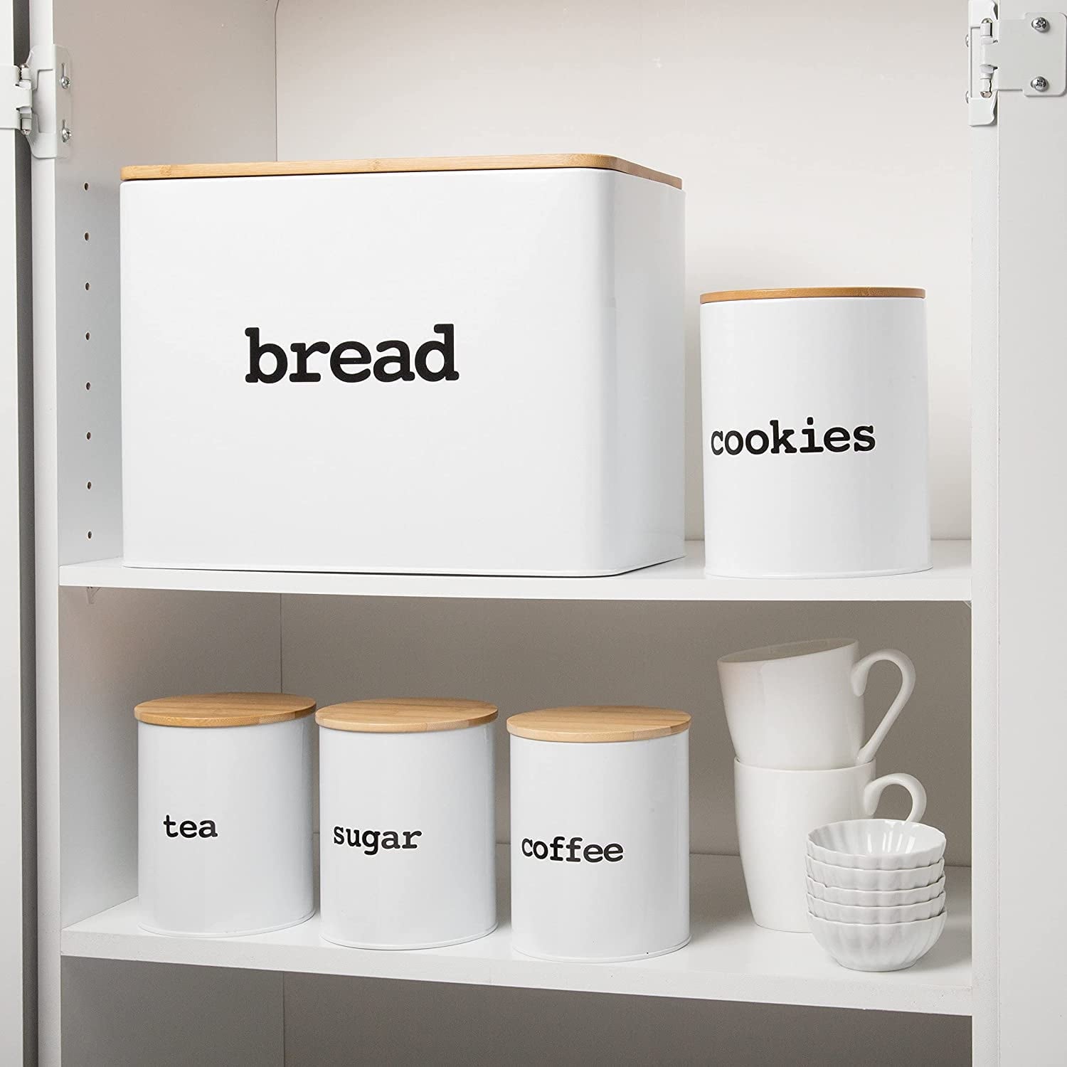 Bamboo Food Storage Bread Box 5 piece set