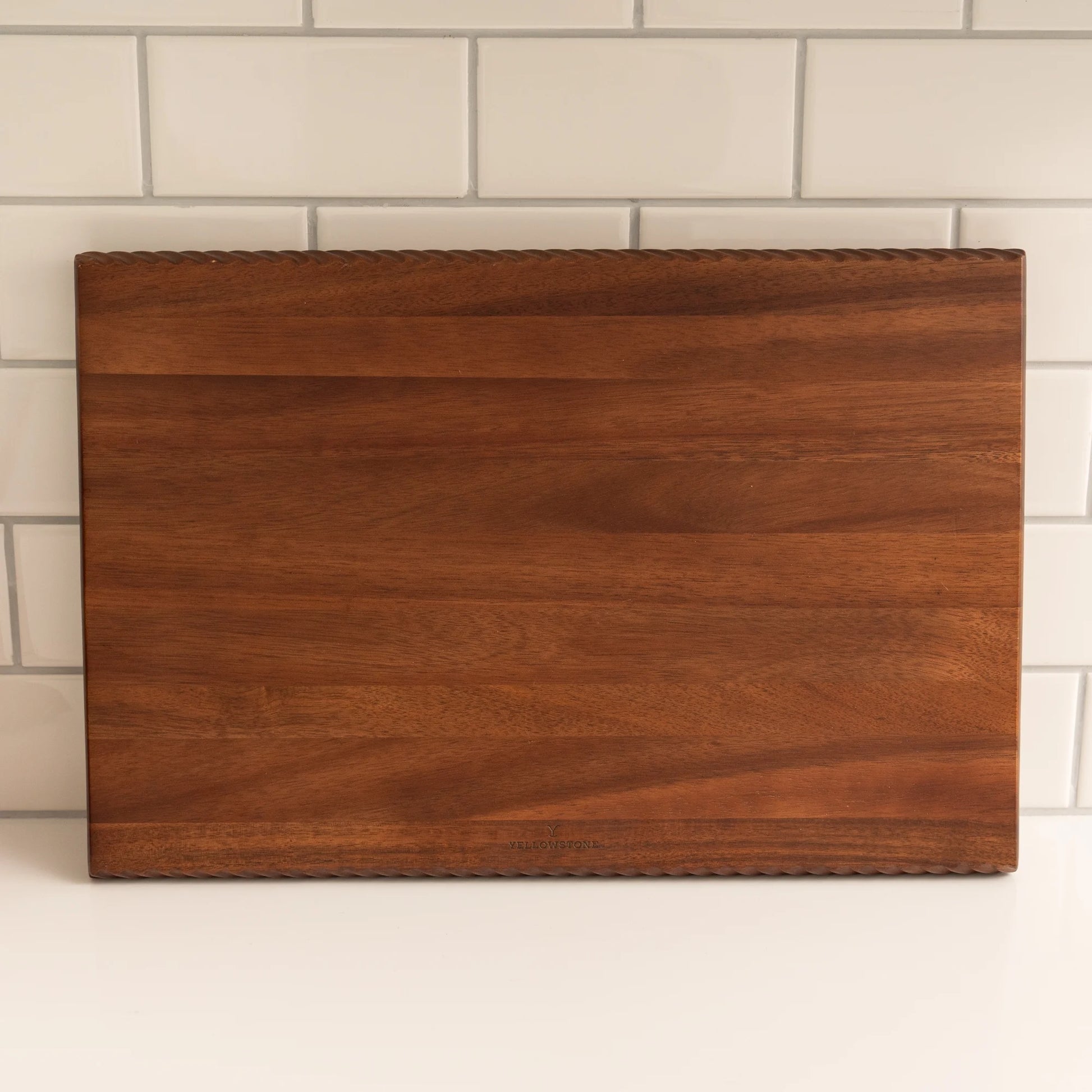 Braided Wooden Butcher Block 18"x12"