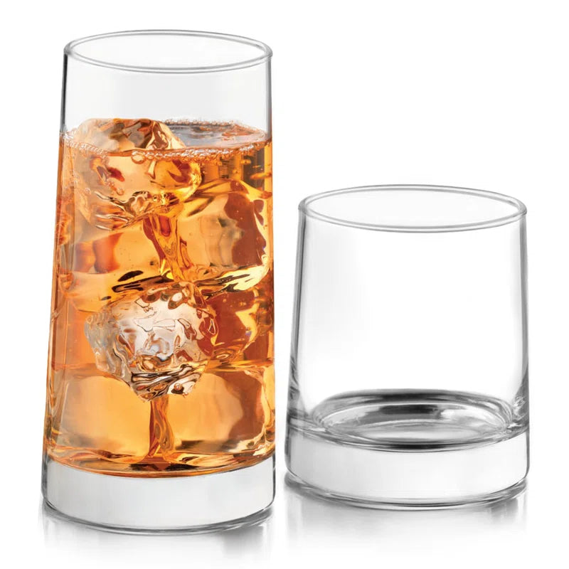 Cabos 16-Piece Tumbler and Rocks Glass Set