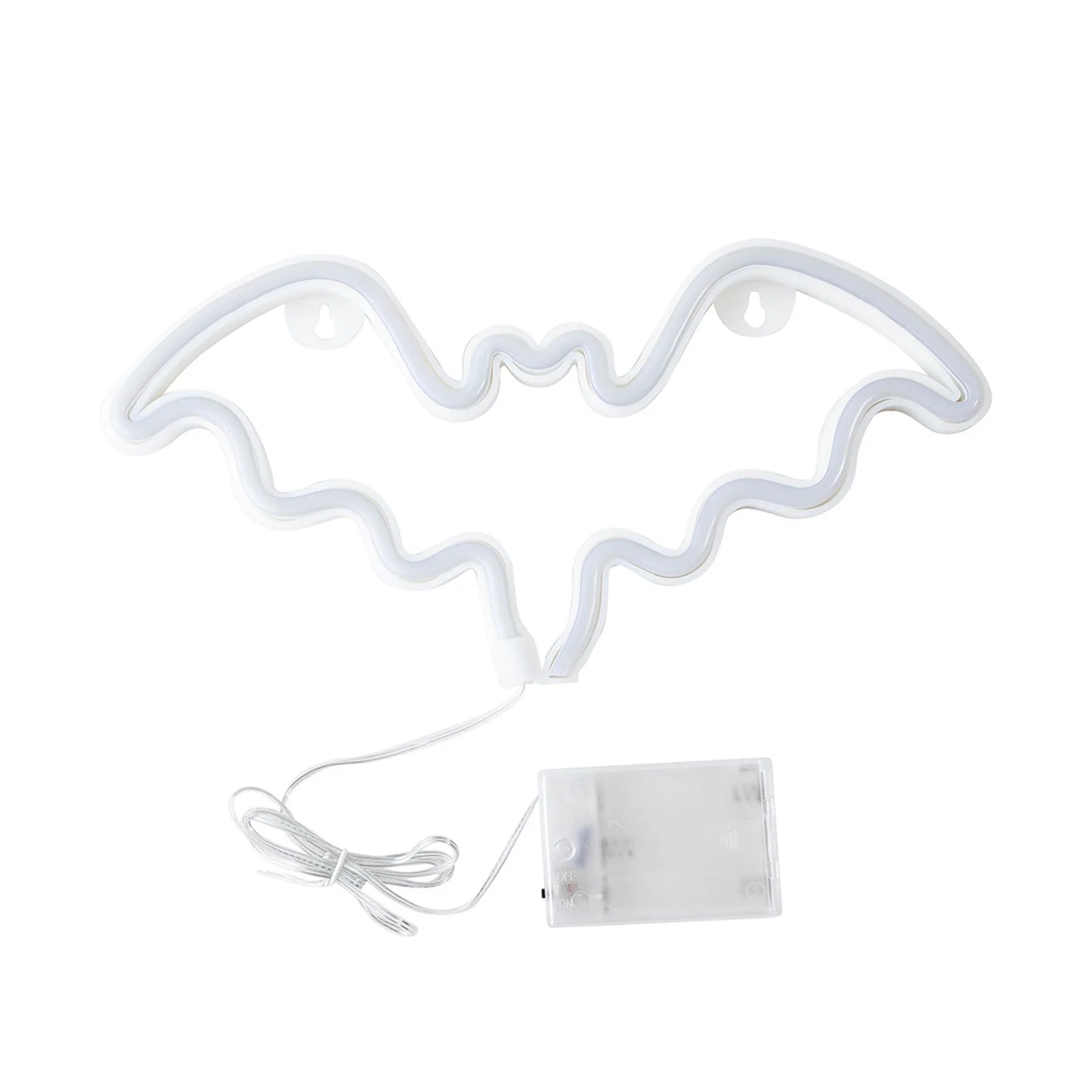 Neon Bat Shaped Wall Hanging Lamp Halloween 