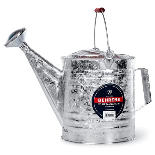 Behrens 2.5 Gallon Weatherproof Hot Dipped Steel Watering Can with Handles