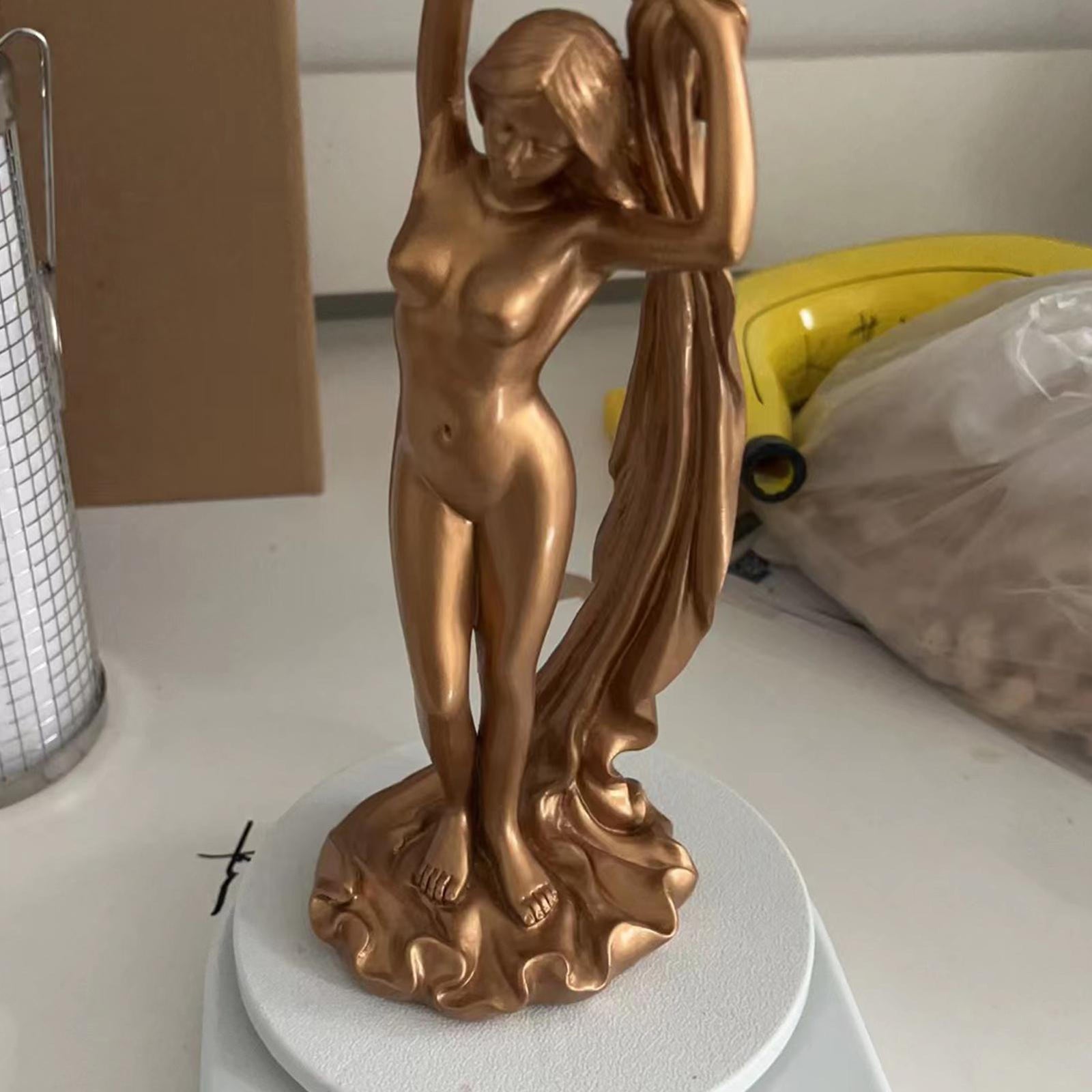 Goddess Sculpture  Resin Figurine Decor 8.6"