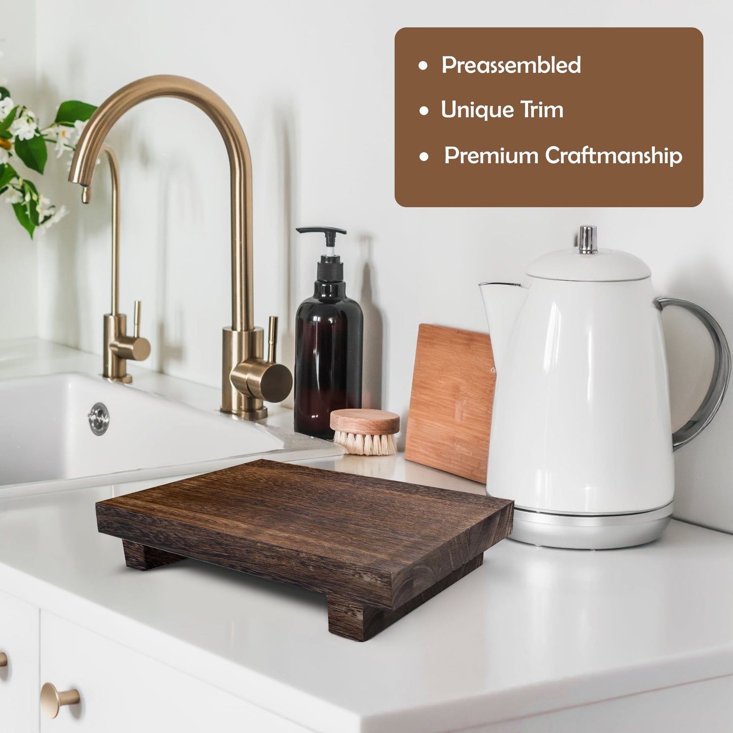  Rustic Tray Pedestal Stand