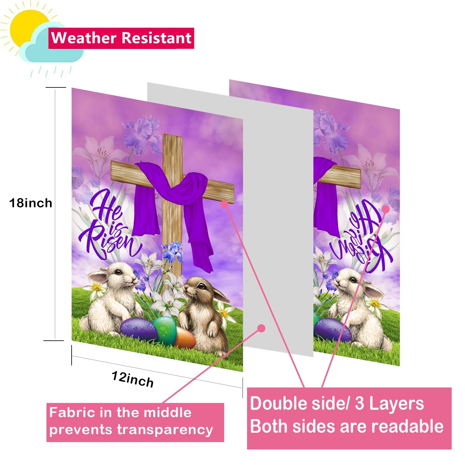Seasonal Garden Flags Set of 12 