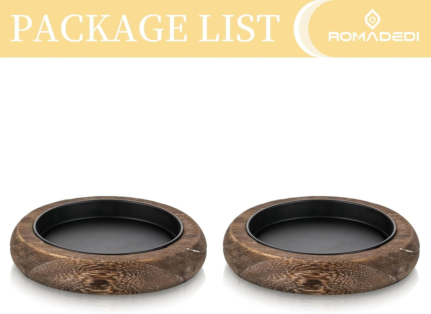Wood Candle Holder 2 Pack