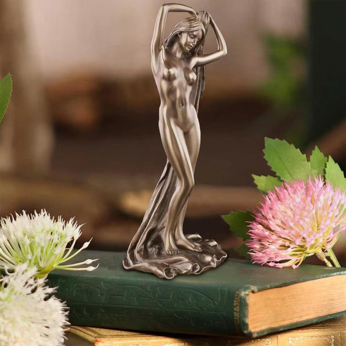 Goddess Sculpture  Resin Figurine Decor 8.6"
