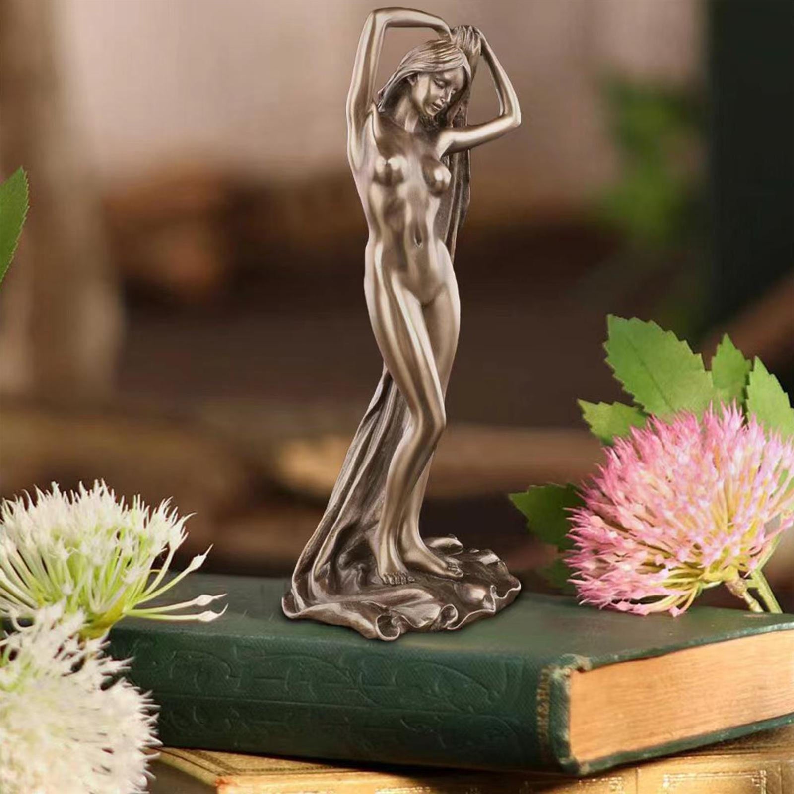 Goddess Sculpture  Resin Figurine Decor 8.6"