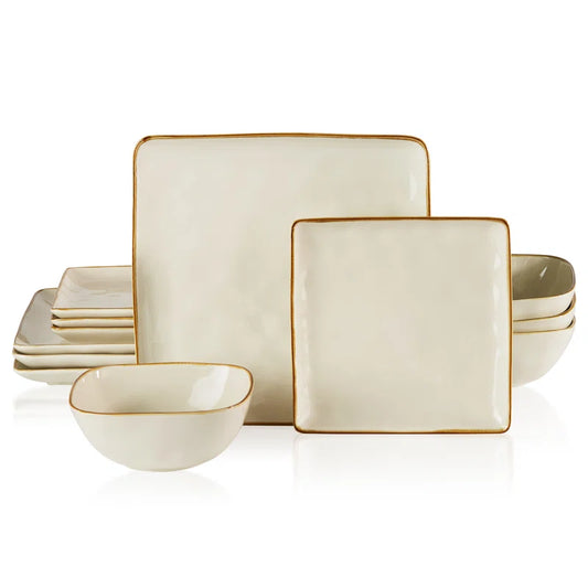 12 Piece Stoneware Set - Service for 4