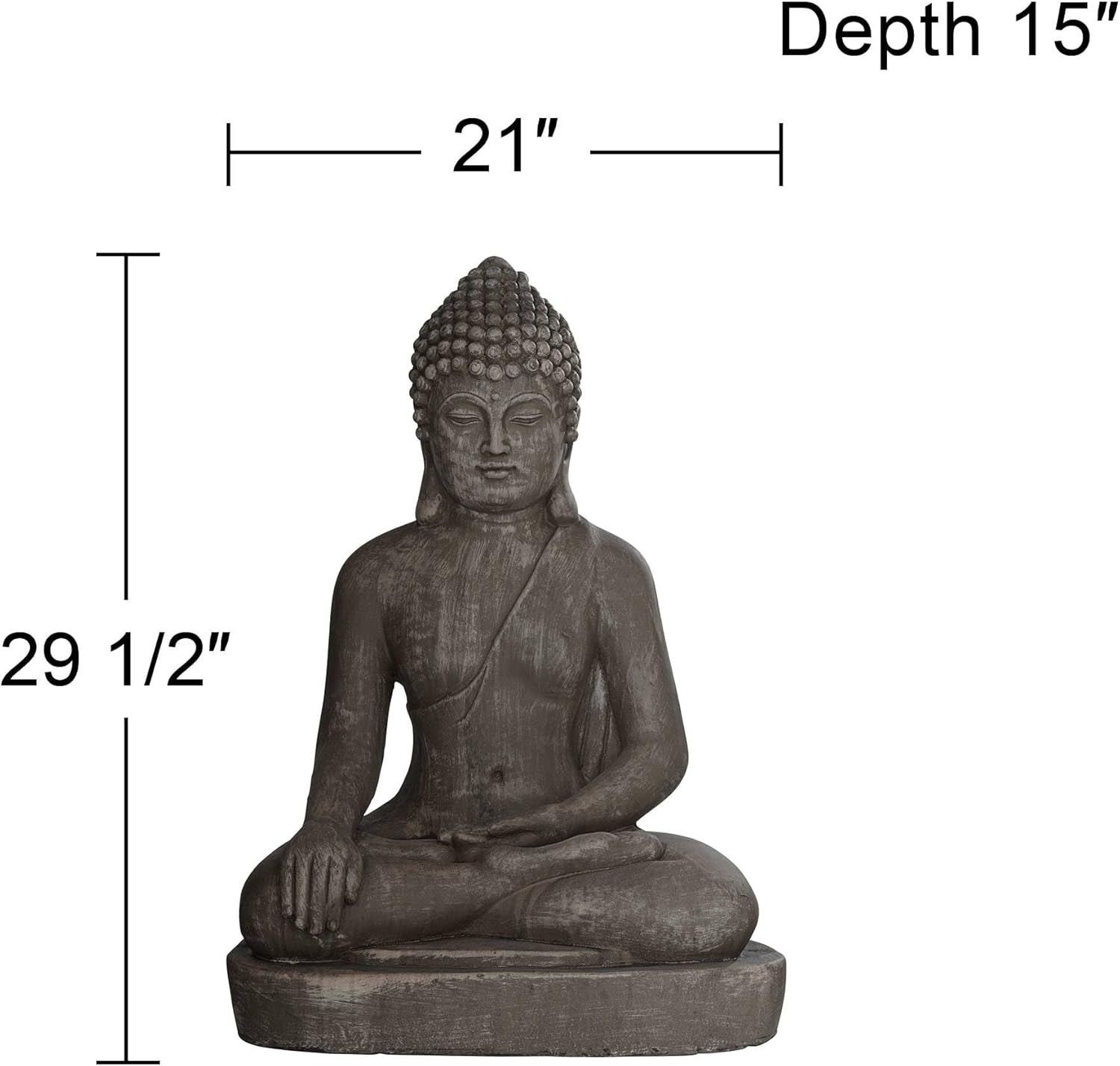 Sitting Buddha Statue Zen Garden